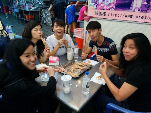 Shrimp eating Shrimp eating